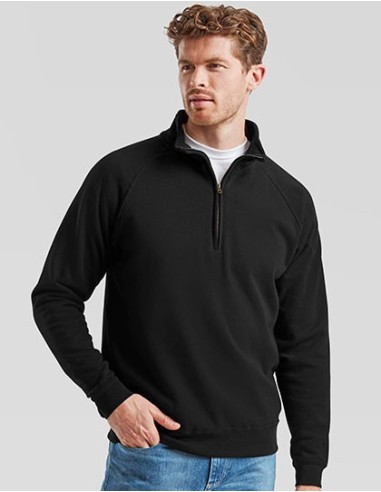 F-62-114-0-Classic Zip Neck Sweat